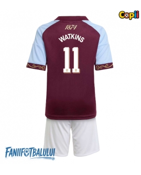 Aston Villa Ollie Watkins #11 Echipament de Fotbal Replică 2025-26 Copii Acasa (+ Șorturi)